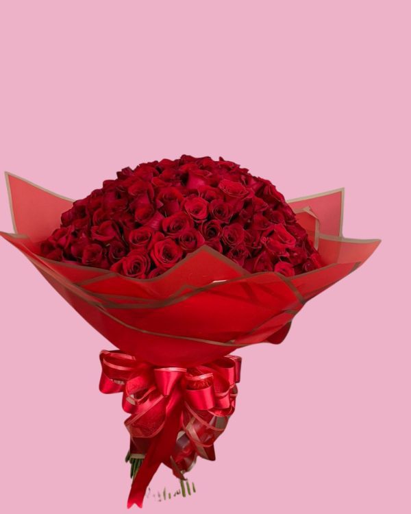 BOUQUET 100 ROSAS ROJAS 1