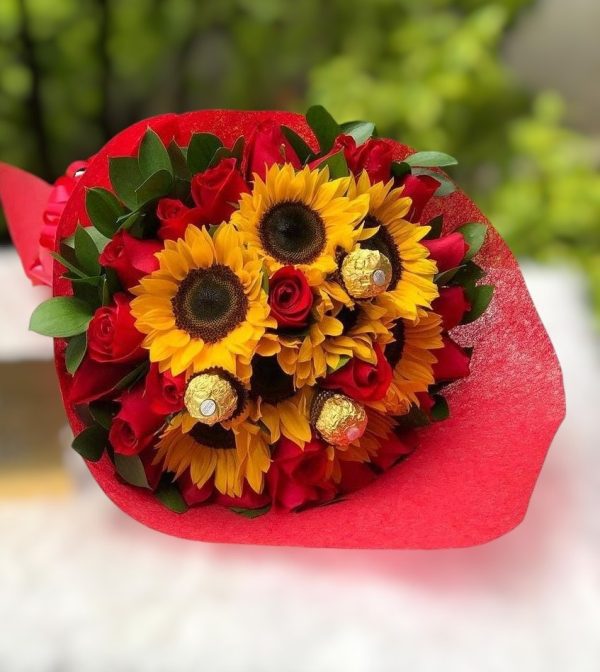 BOUQUET ROSA, GIRASOL 2